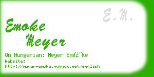 emoke meyer business card